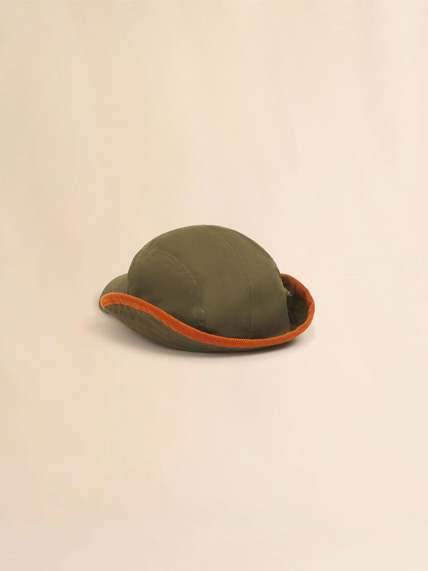 Stutterheim X Marni Khaki Gabardine Baseball Cap With Ear Flaps