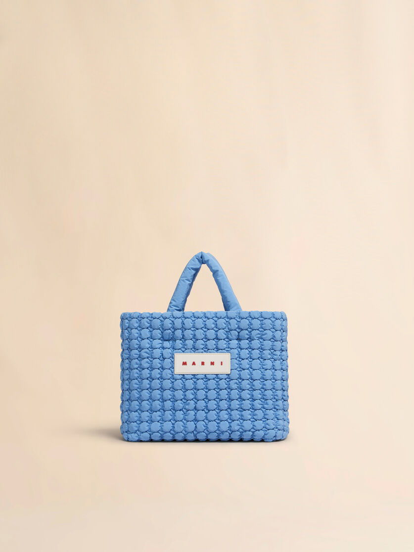 stutterheim x marni Light blue nylon Puff small tote bag