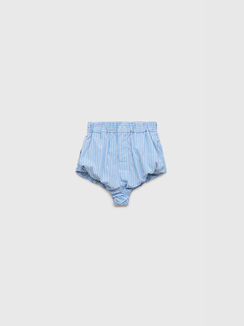 stutterheim x marni Light blue striped poplin bloomers
