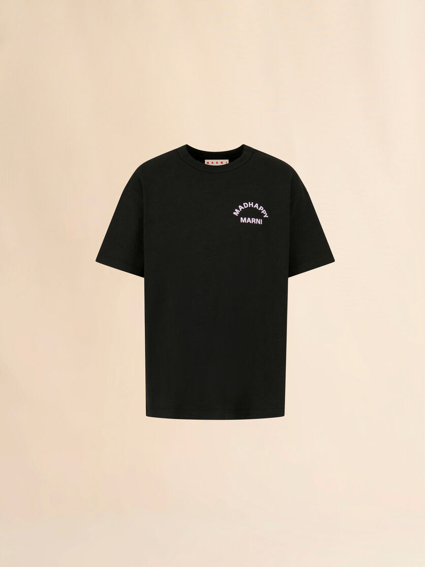 stutterheim x marni Marni + Madhappy black cotton T-shirt with animal print