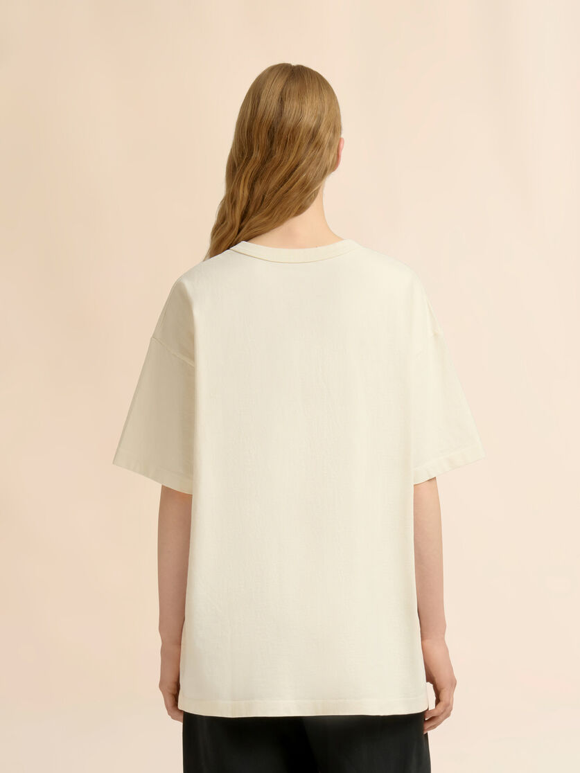 Stutterheim X Marni Marni + Madhappy Cream Cotton T-shirt With Heart Guys Print