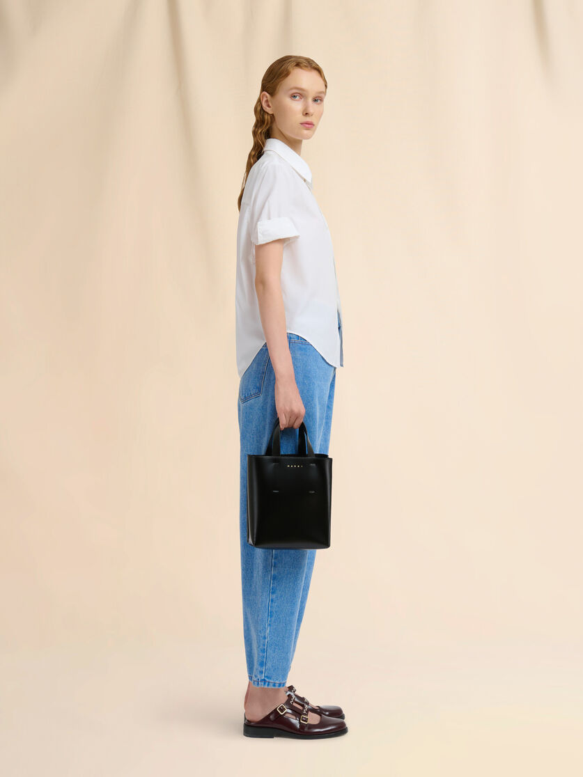 Stutterheim X Marni Museo Mini Bag In Black Leather