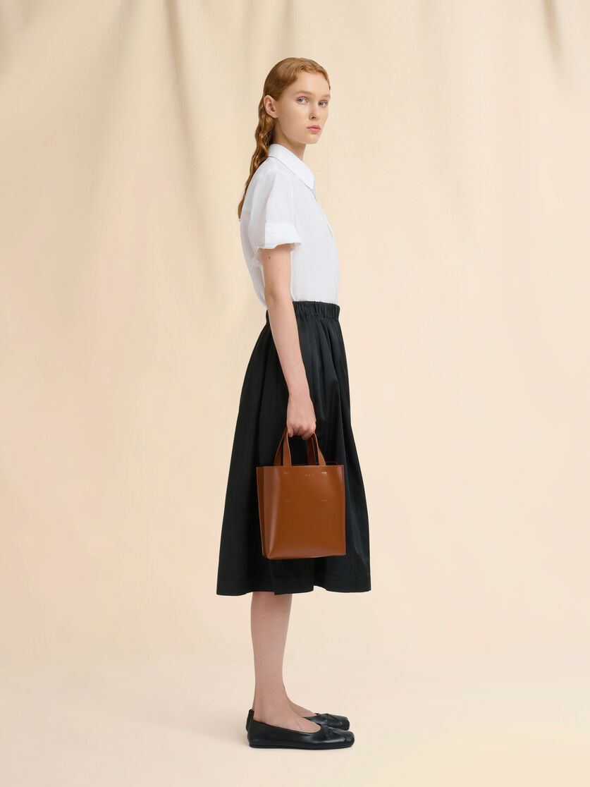 Stutterheim X Marni Museo Mini Bag In Brown Leather