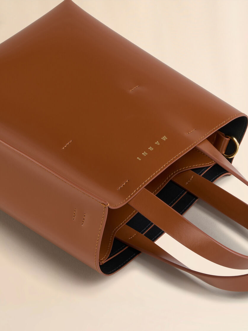 Stutterheim X Marni Museo Mini Bag In Brown Leather