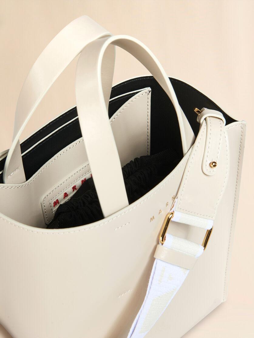 Stutterheim X Marni Museo Mini Bag In Cream Leather