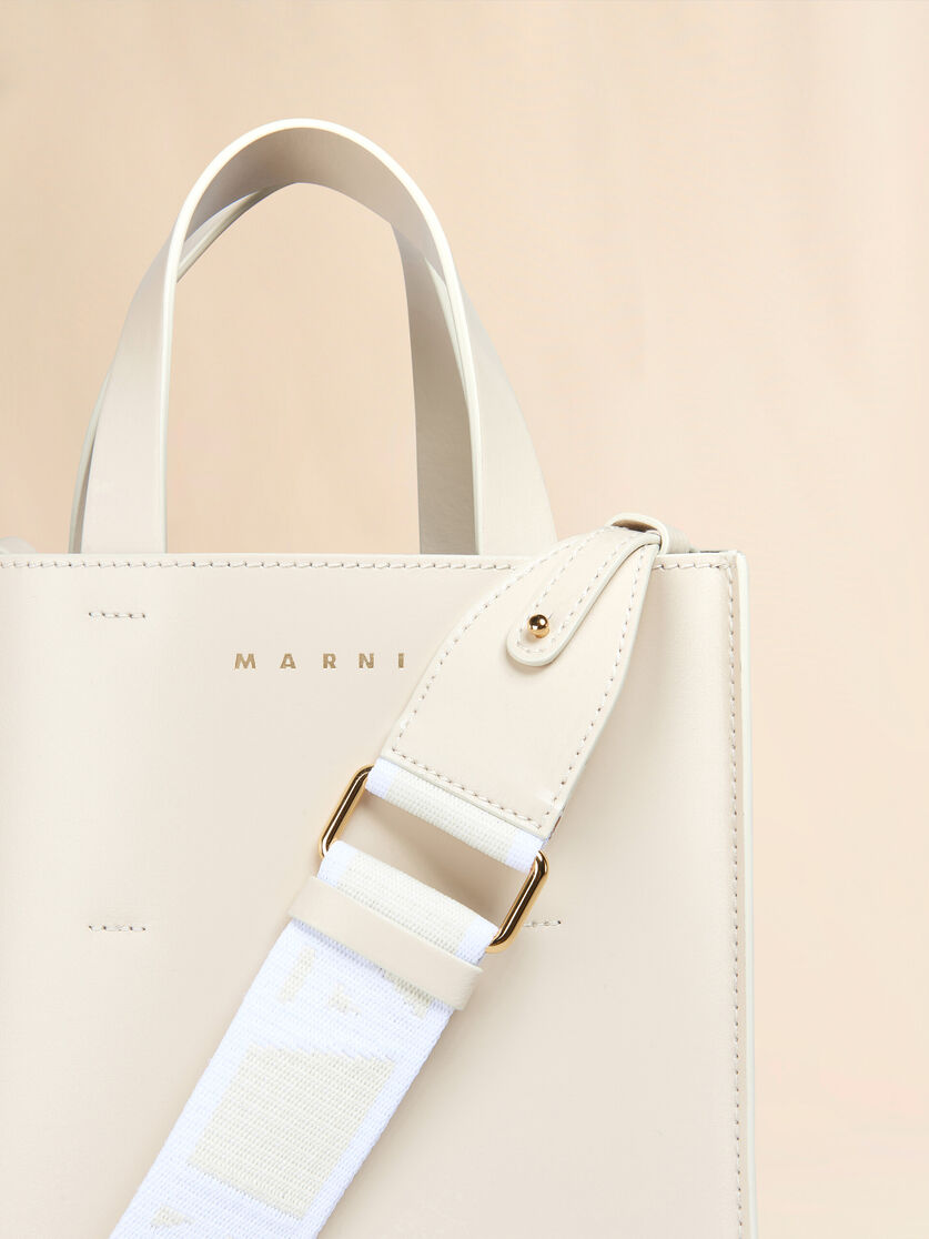 Stutterheim X Marni Museo Mini Bag In Cream Leather
