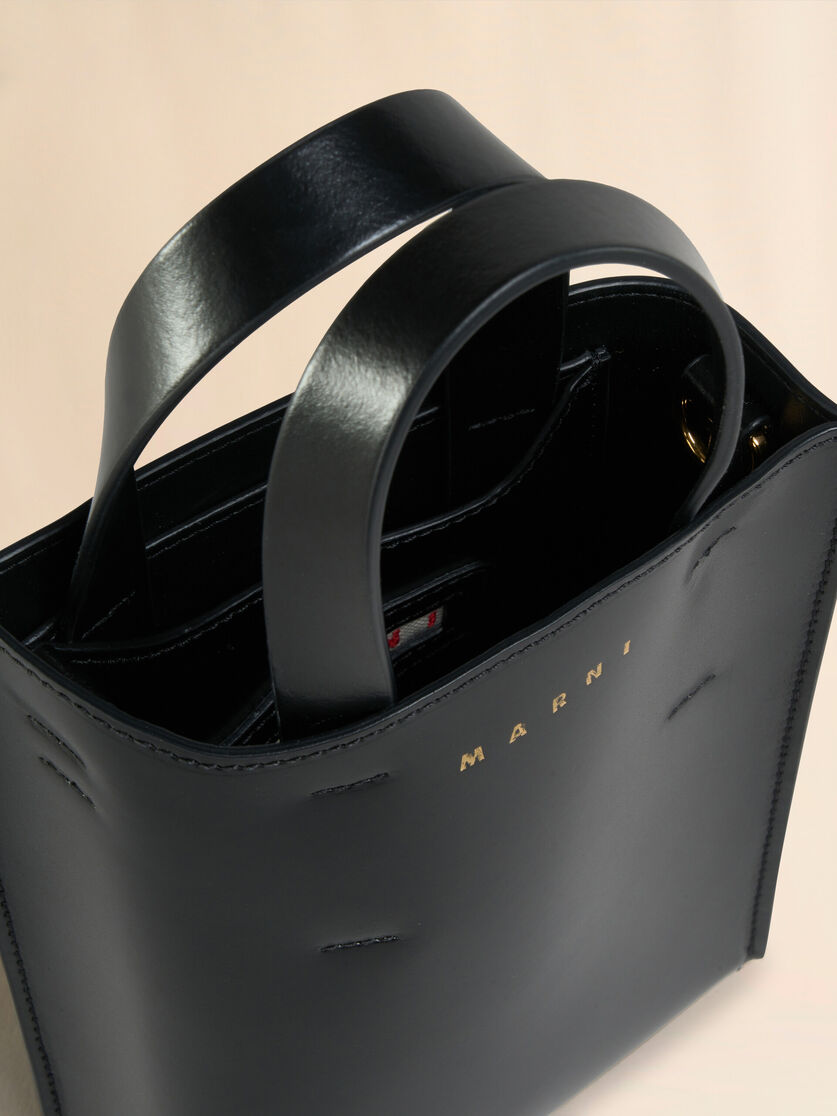 Stutterheim X Marni MUSEO Nano Bag In Black Leather