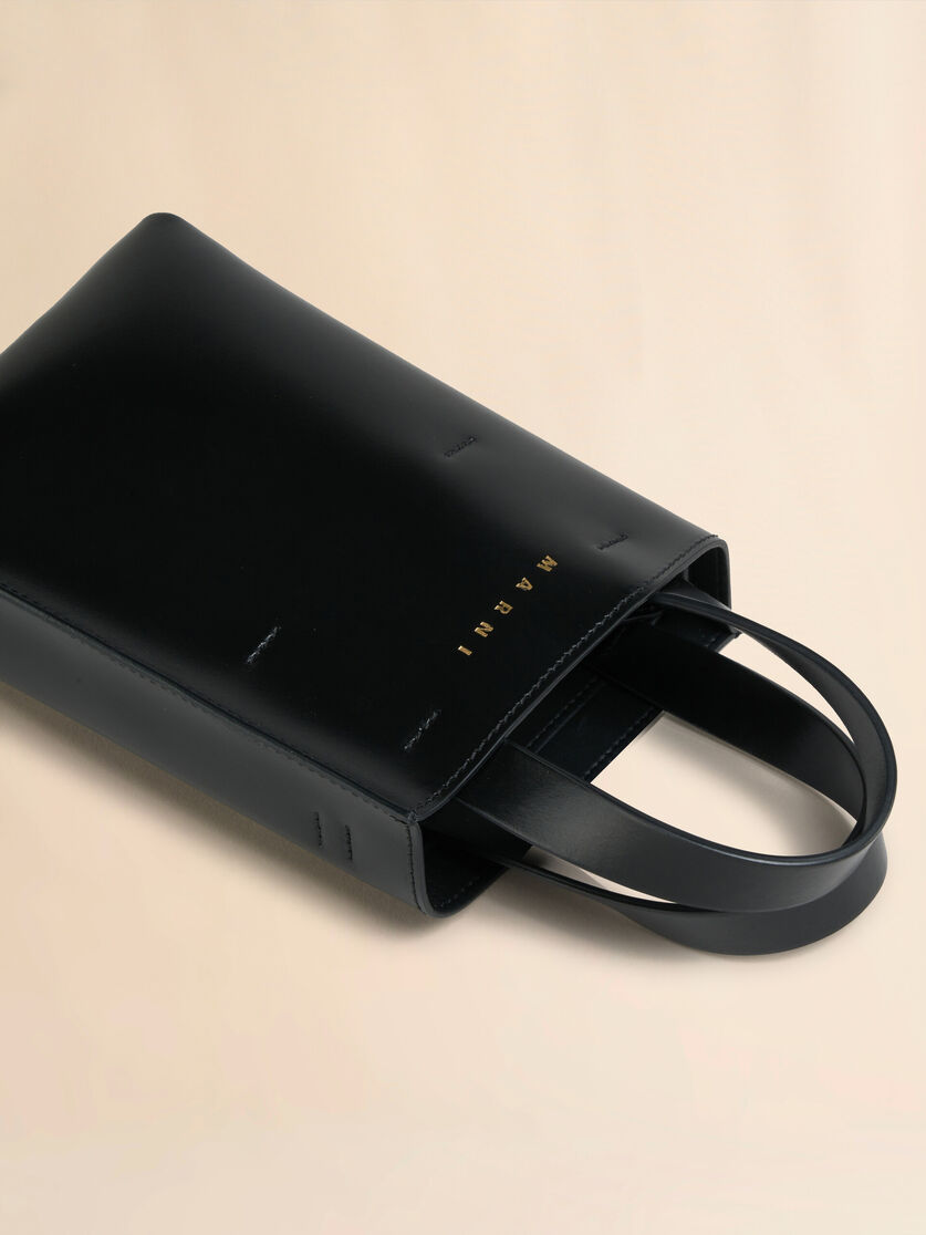 Stutterheim X Marni MUSEO Nano Bag In Black Leather