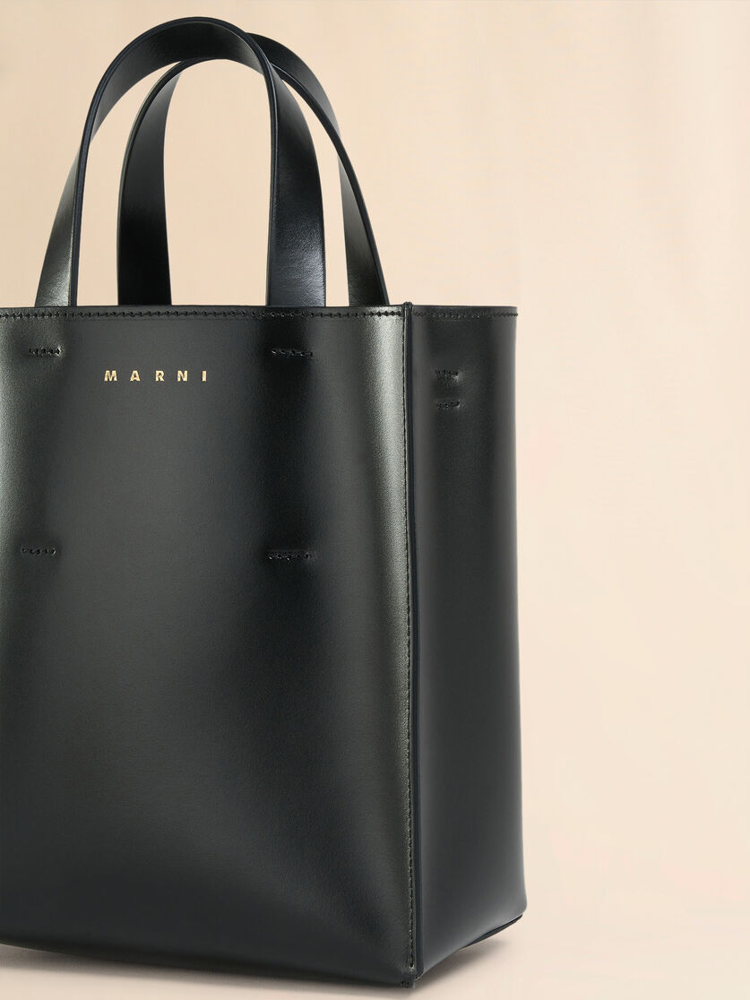 Stutterheim X Marni Museo Small Bag In Black Leather