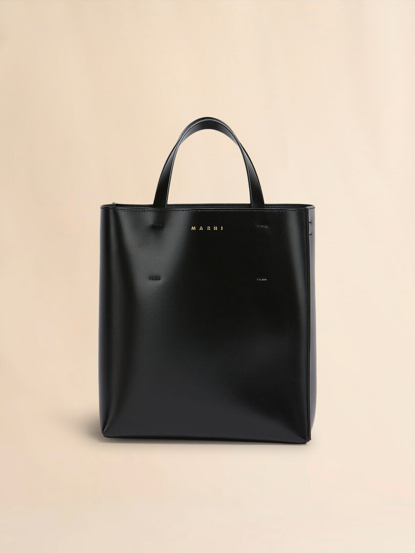stutterheim x marni Museo small bag in black leather
