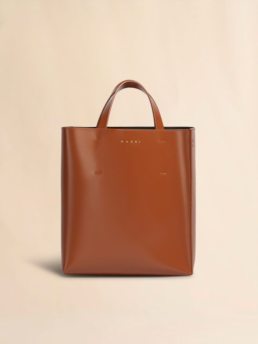 stutterheim x marni Museo small Bag in brown leather