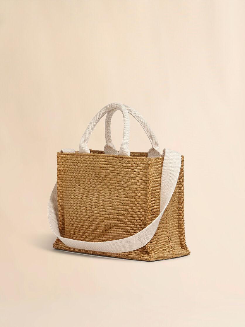Stutterheim X Marni Natural-coloured Raffia-effect Small Tote Bag