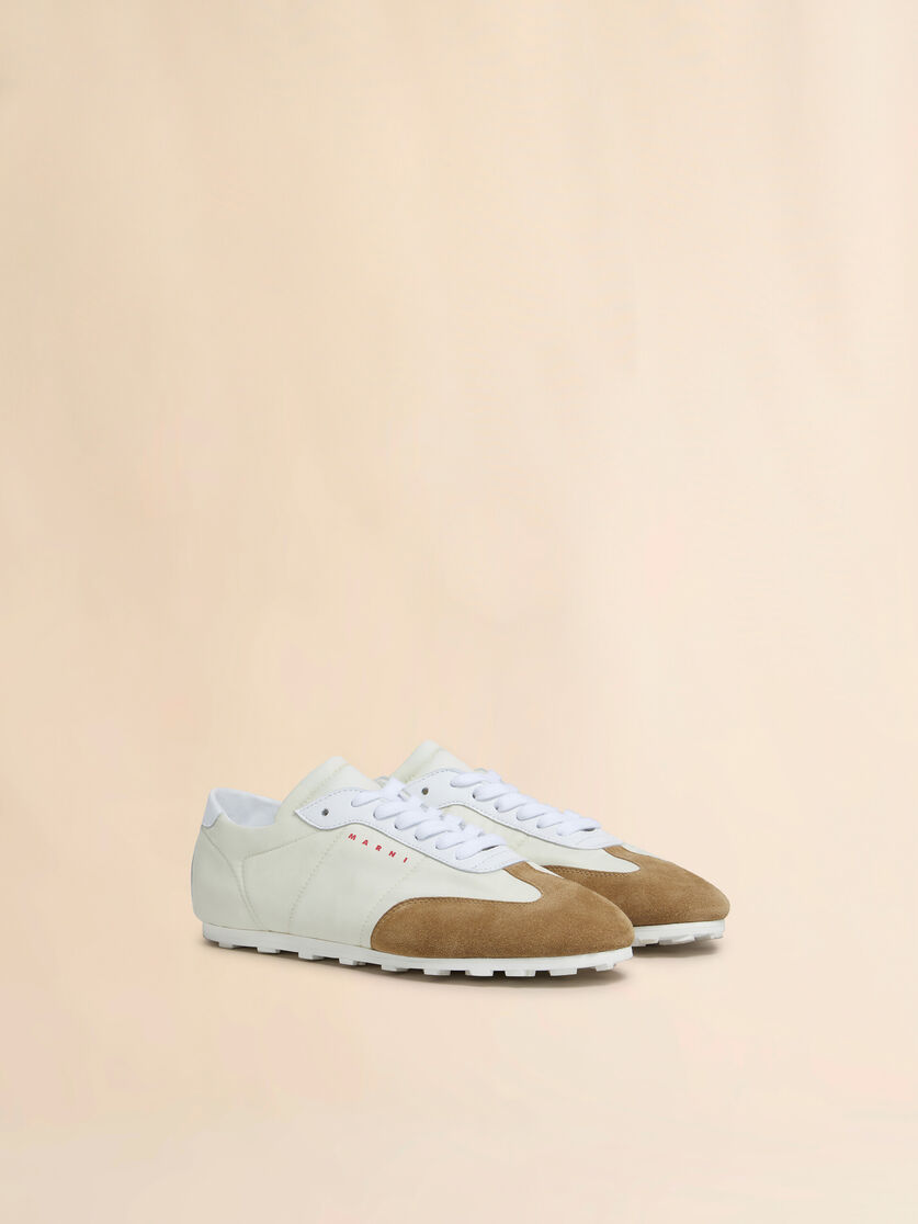 Stutterheim X Marni Off-white Nylon Softy Soccer Sneaker