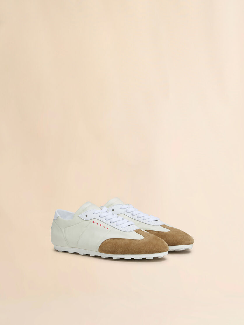 Stutterheim X Marni Off-white Nylon Softy Soccer Sneaker