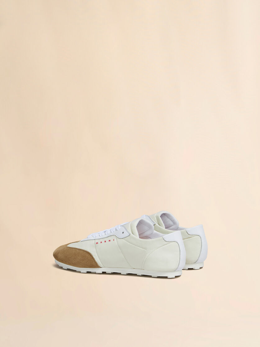 Stutterheim X Marni Off-white Nylon Softy Soccer Sneaker