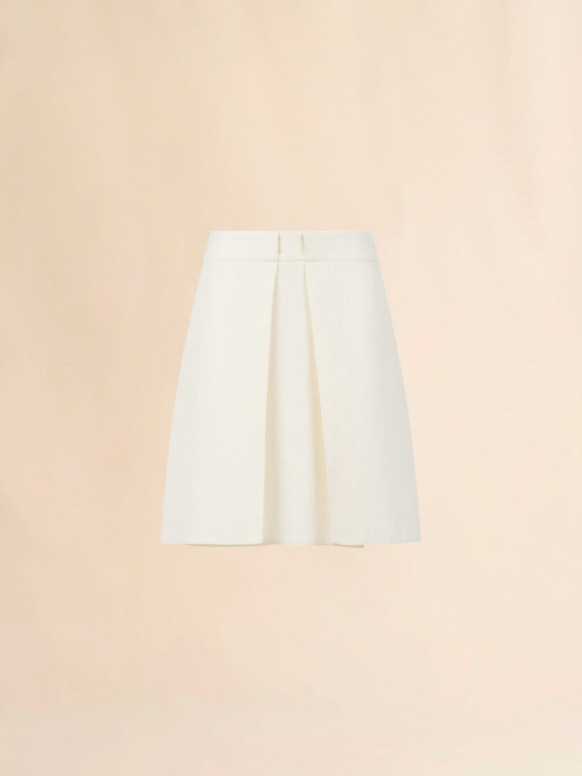 stutterheim x marni Off-white wool crêpe midi skirt