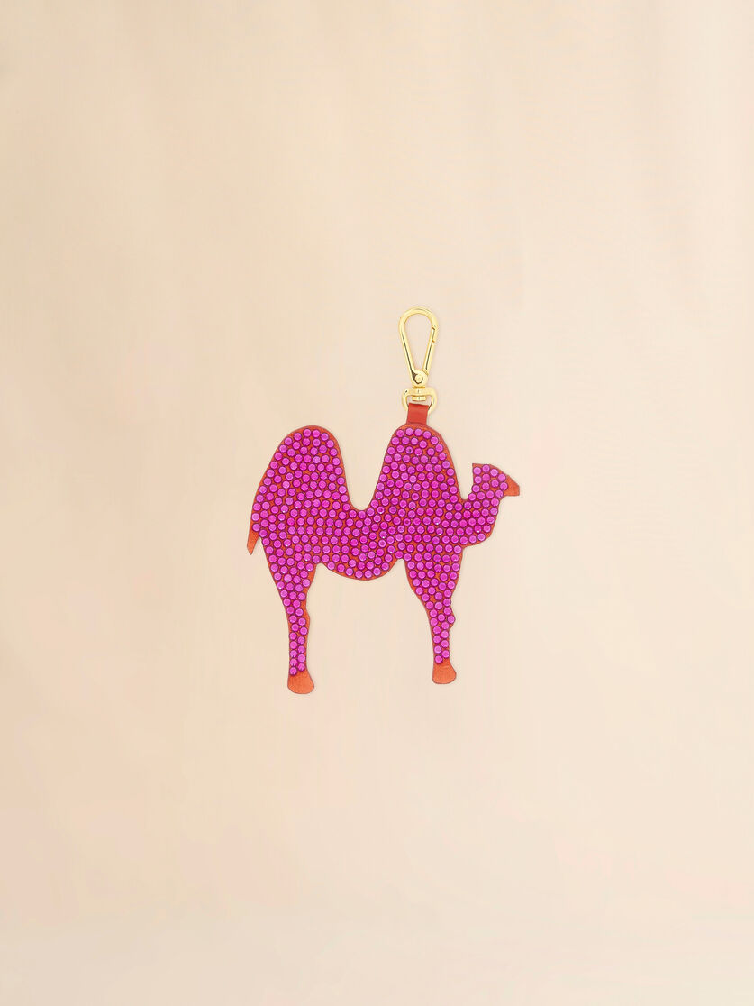stutterheim x marni Pink leather animal alphabet charm