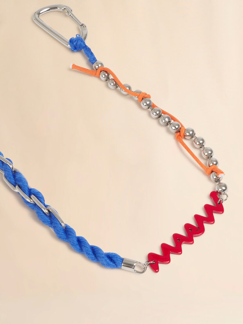 Stutterheim X Marni Red Enamel Marni Symbol Double Hook Charm