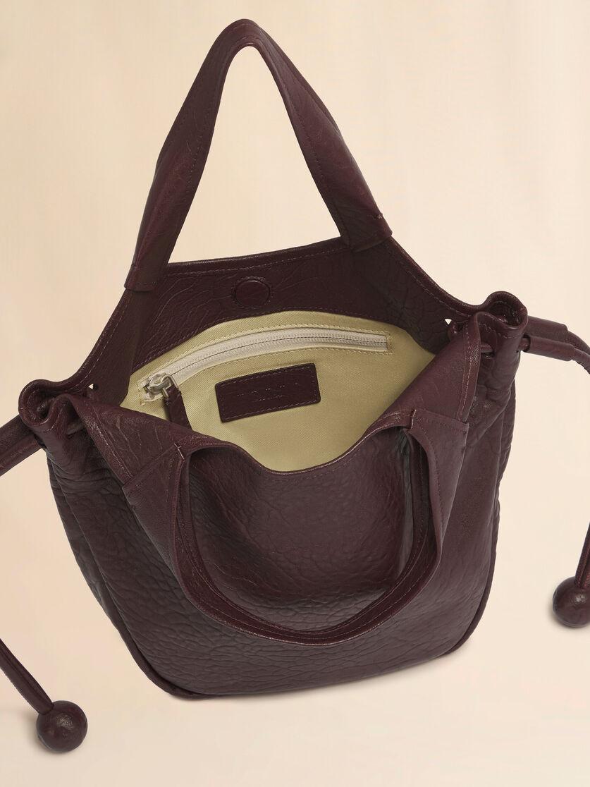 Stutterheim X Marni Red Leather Trunkaroo Soft Small Tote Bag