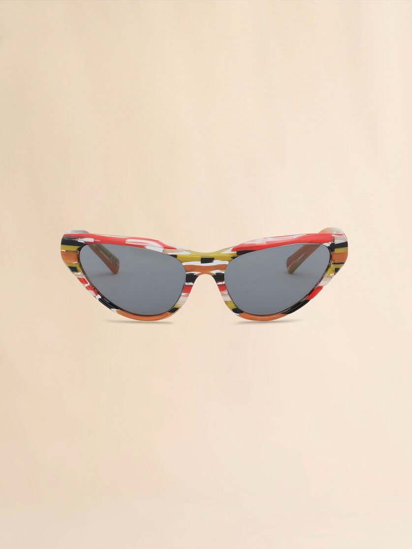 stutterheim x marni Spacey Stripey Mavericks sunglasses