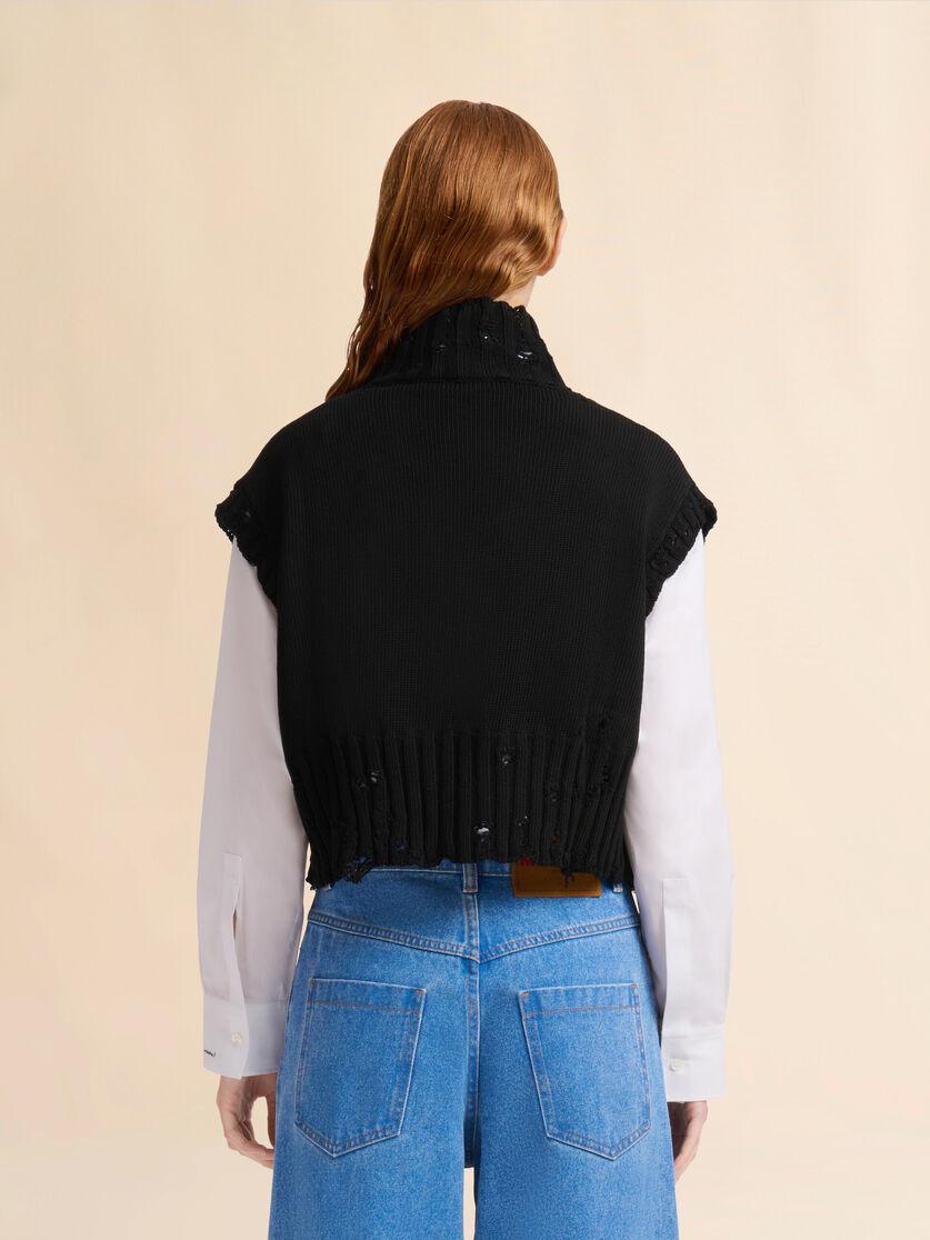Stutterheim X Marni Black Cotton Cropped Vest