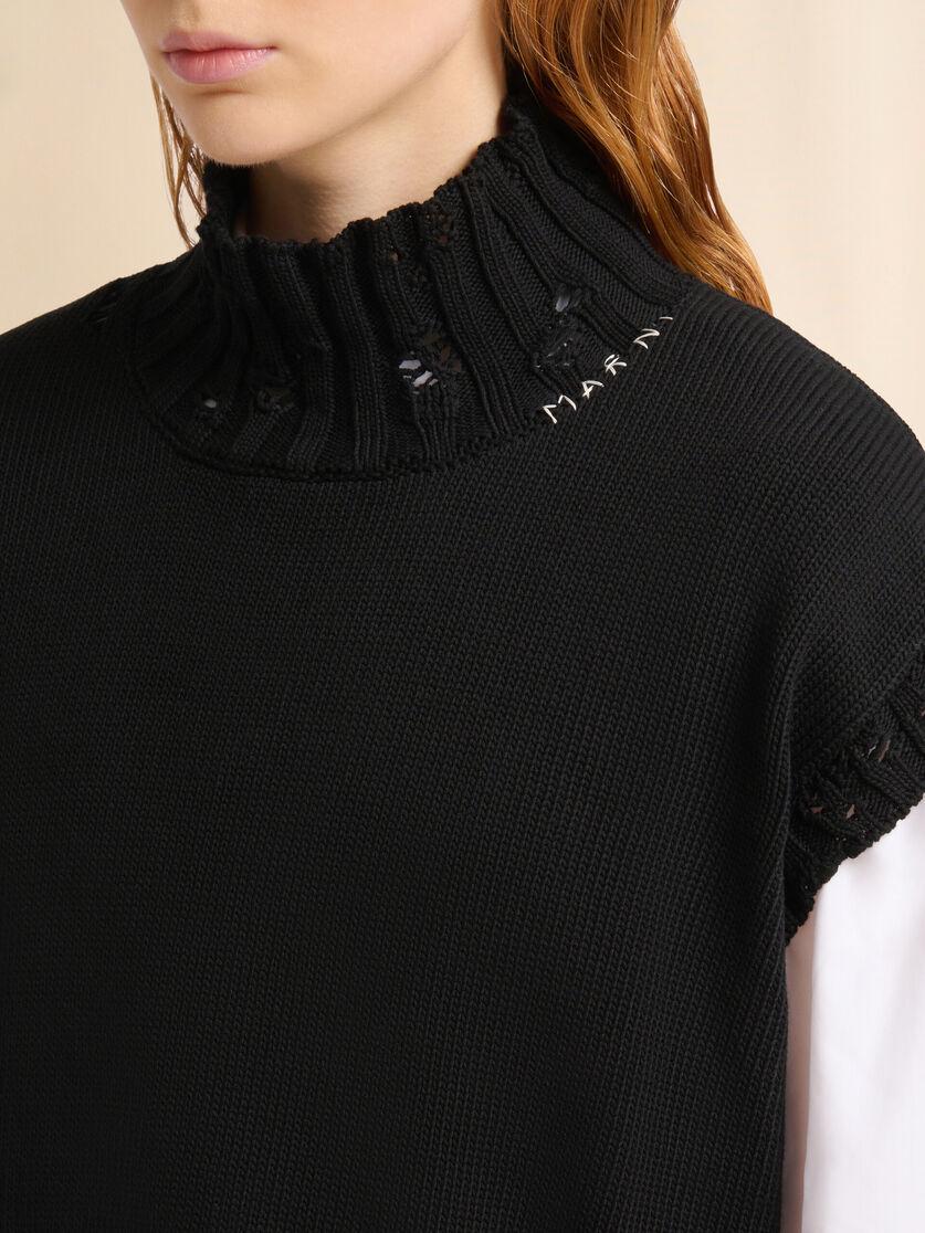 Stutterheim X Marni Black Cotton Cropped Vest