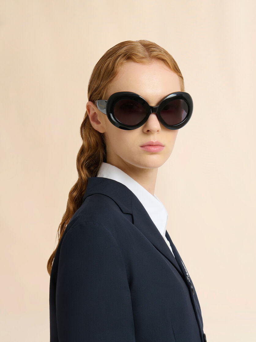 Stutterheim X Marni Black Lake Of Fire Sunglasses