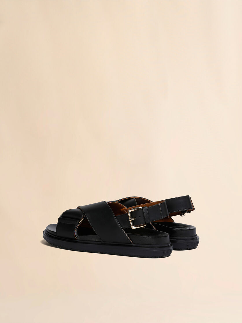 Stutterheim X Marni Black Leather Fussbett