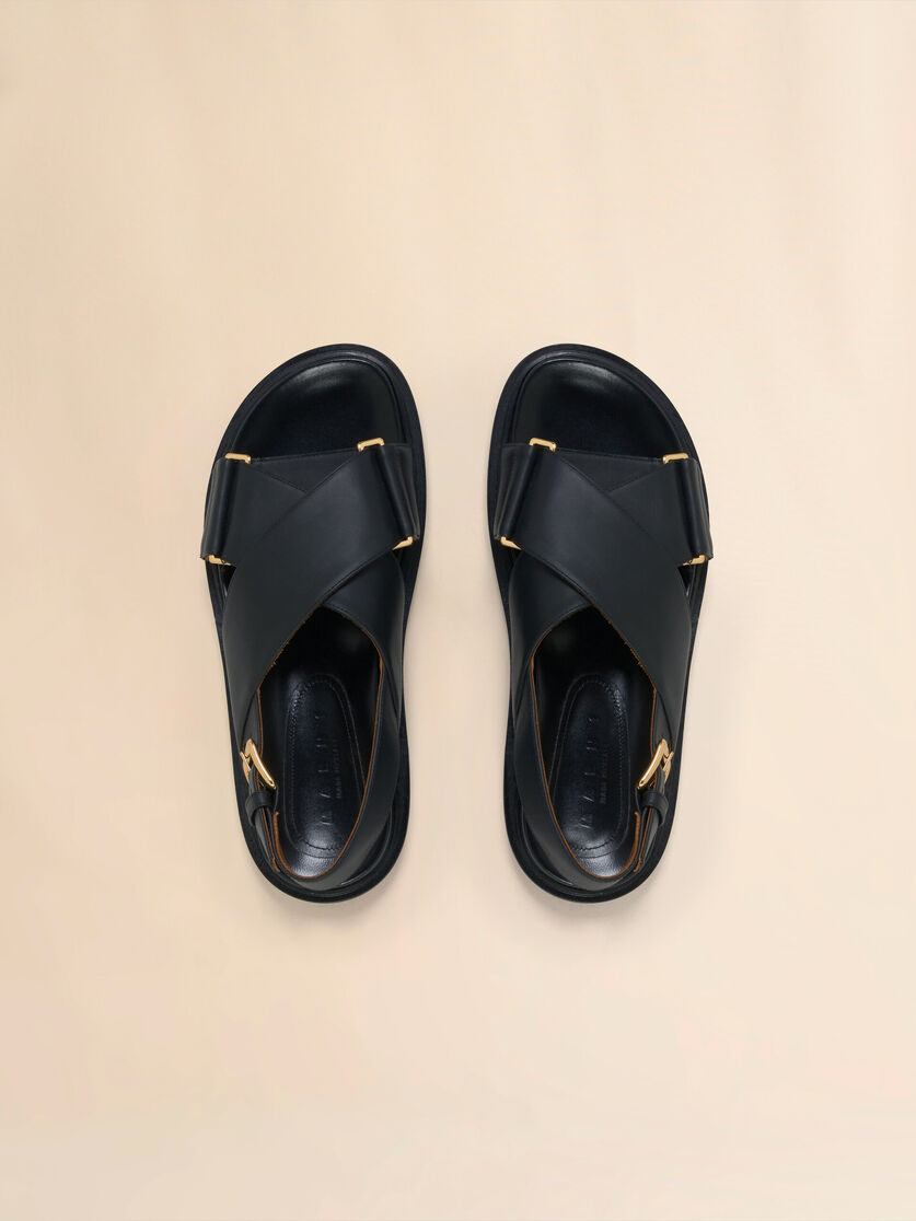 Stutterheim X Marni Black Leather Fussbett