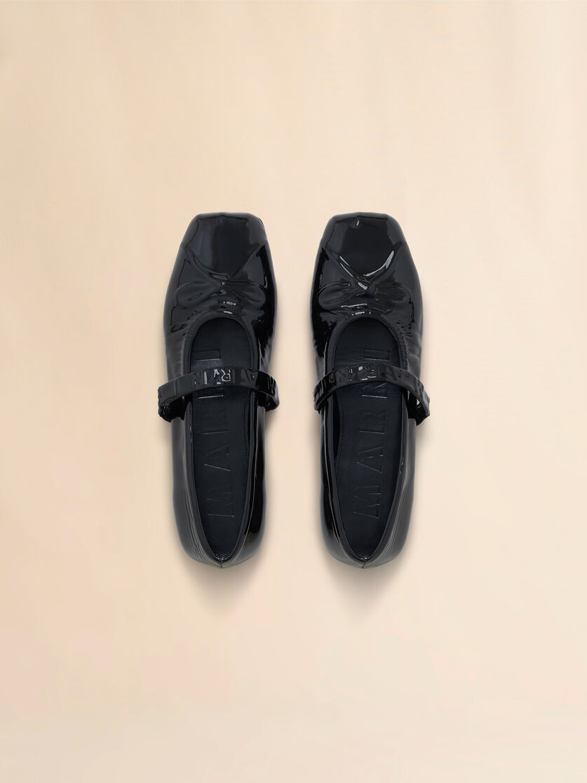 Stutterheim X Marni Black Patent Leather Mary Jane