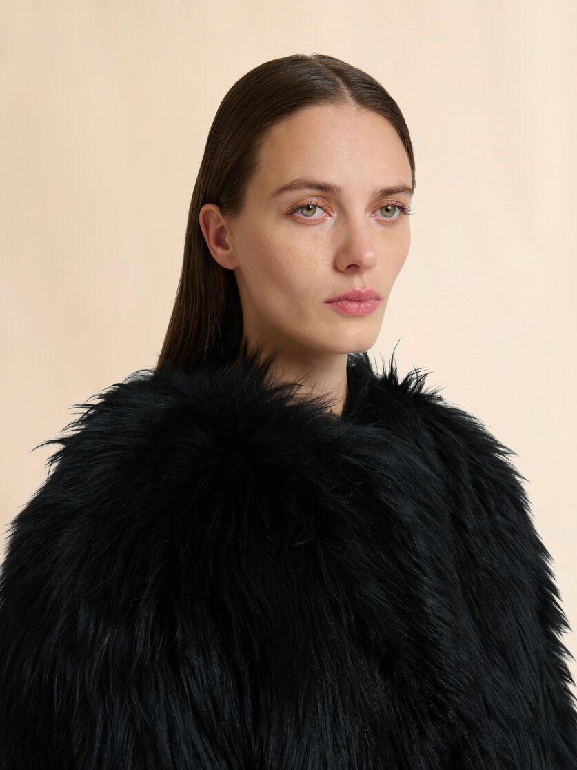 Stutterheim X Marni Black Shearling Jacket