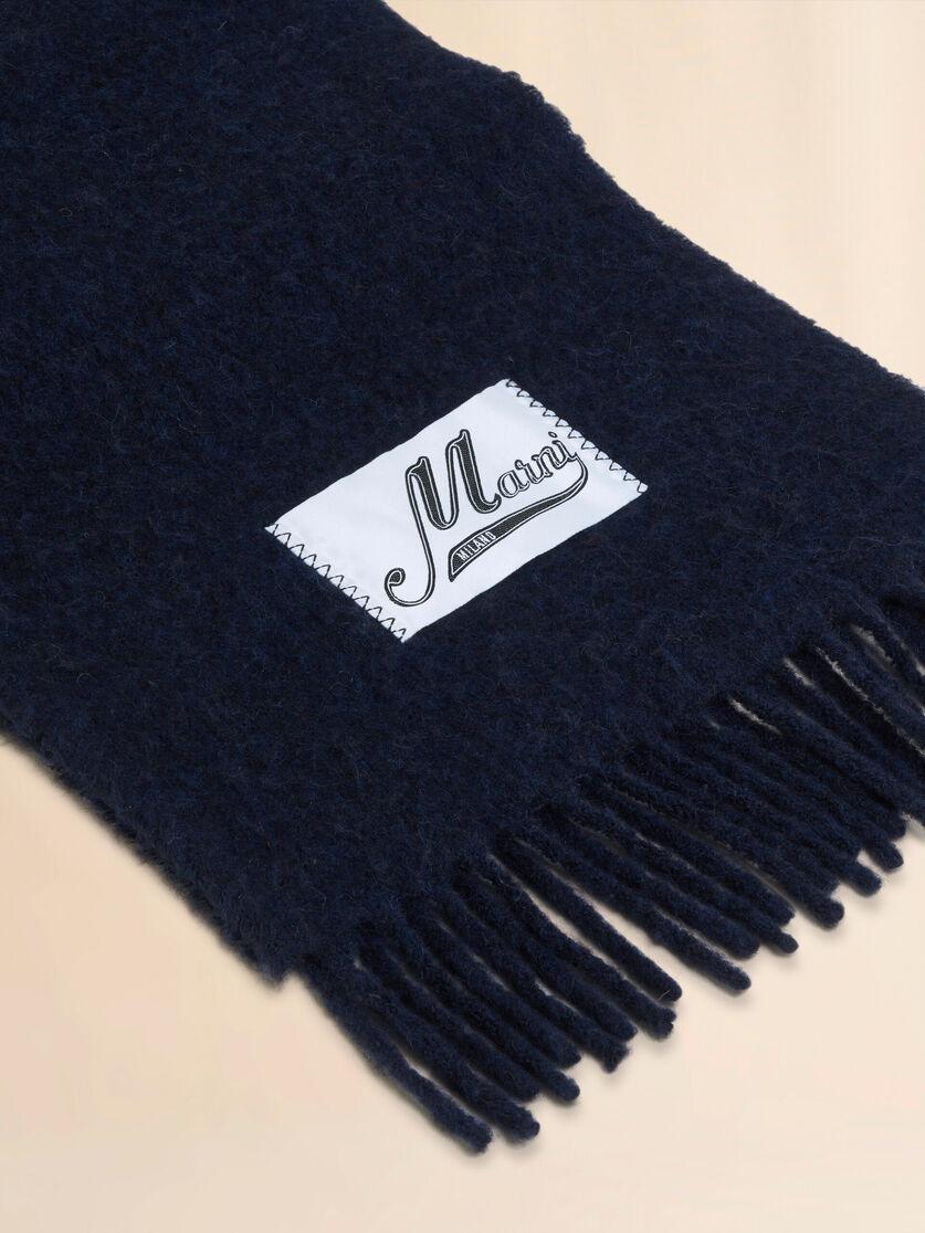 Stutterheim X Marni Blue Alpaca Scarf