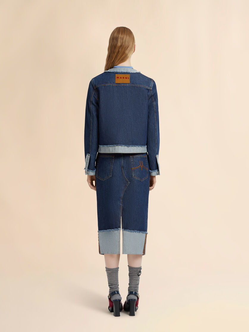 Stutterheim X Marni Blue Denim Inside-out Jacket