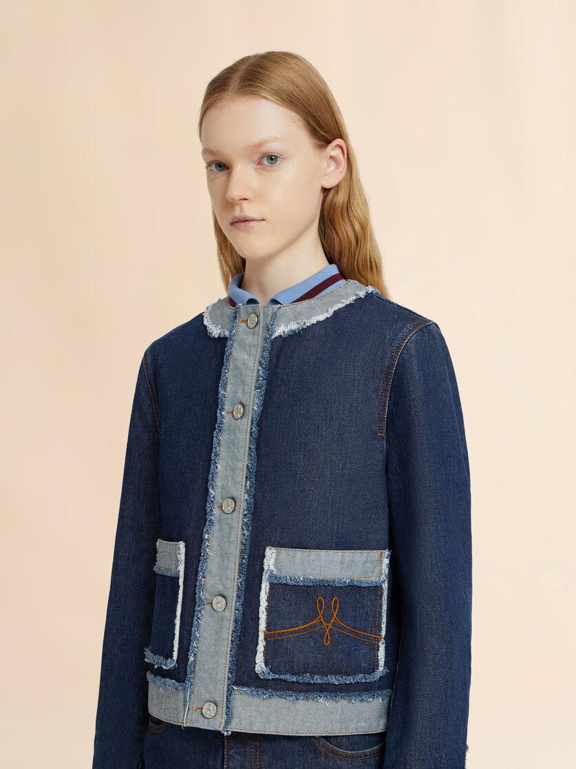 Stutterheim X Marni Blue Denim Inside-out Jacket