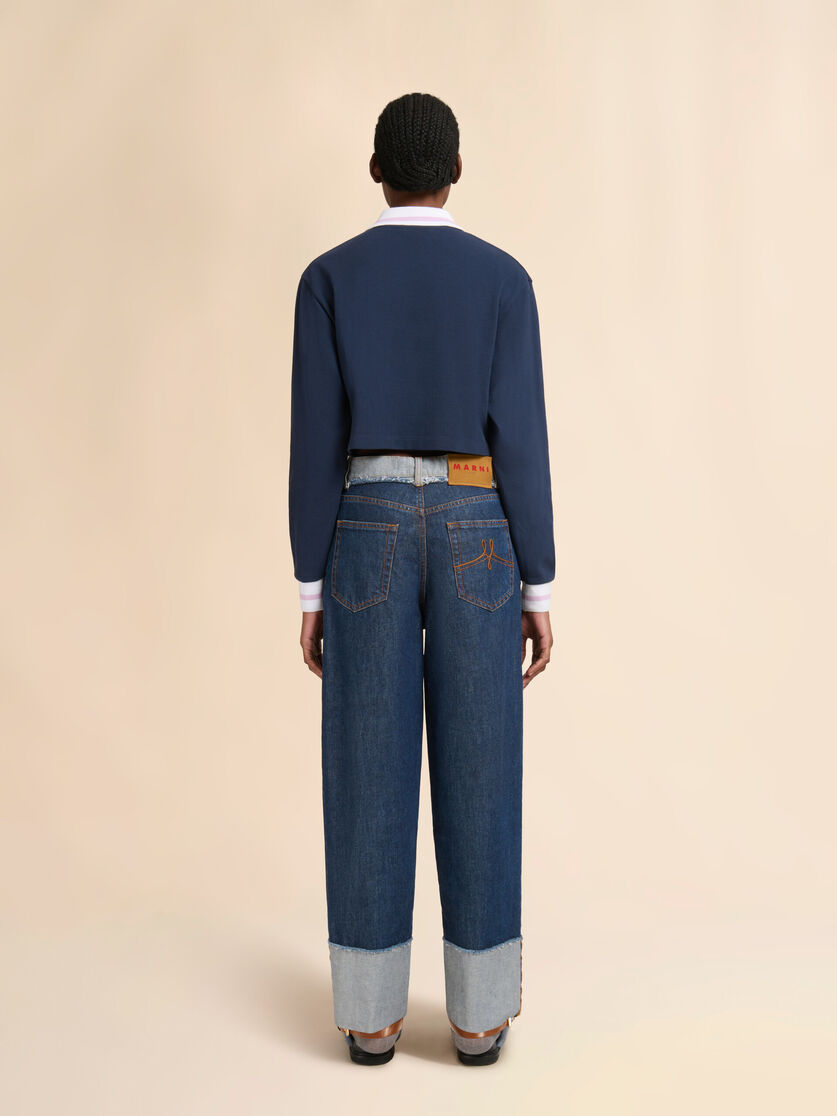 Stutterheim X Marni Blue Denim Inside-out Jeans
