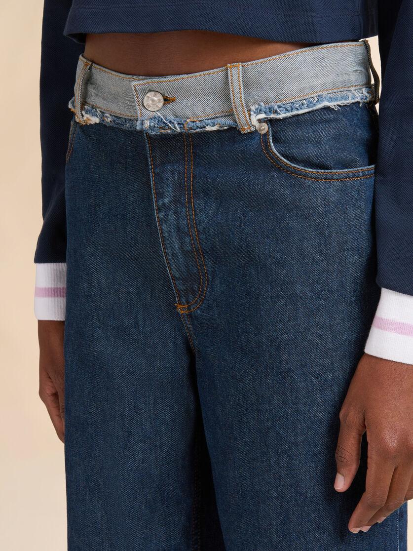 Stutterheim X Marni Blue Denim Inside-out Jeans