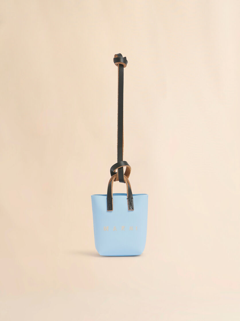 stutterheim x marni Blue micro tote bag charm