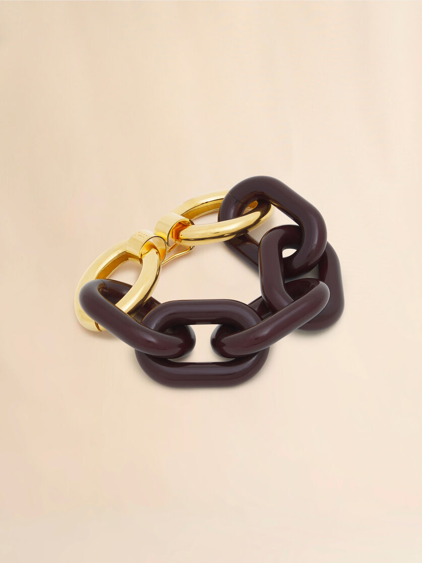 stutterheim x marni Brown resin chain bracelet