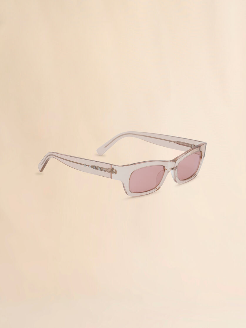 Stutterheim X Marni Clear Cream Haicli Sunglasses