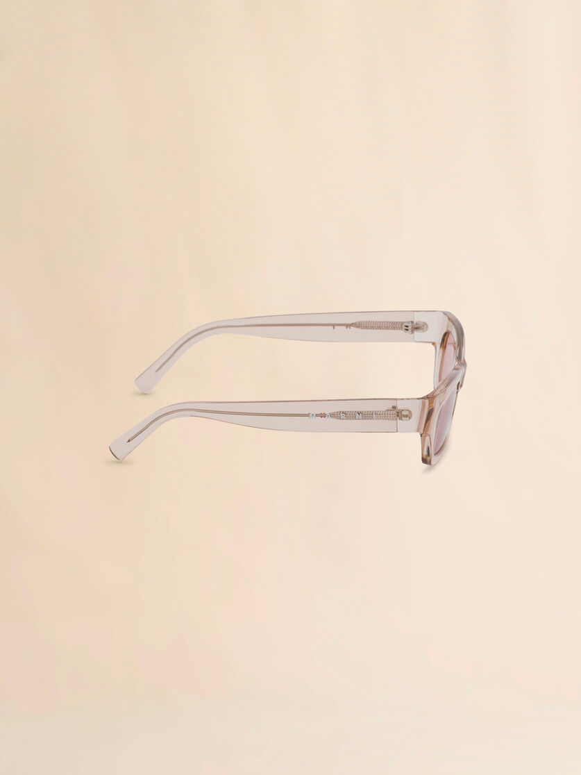 Stutterheim X Marni Clear Cream Haicli Sunglasses