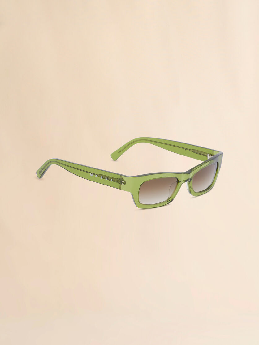 Stutterheim X Marni Clear Green Haicli Sunglasses