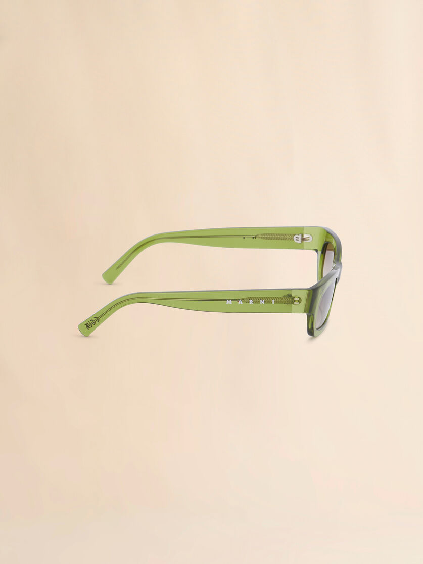 Stutterheim X Marni Clear Green Haicli Sunglasses