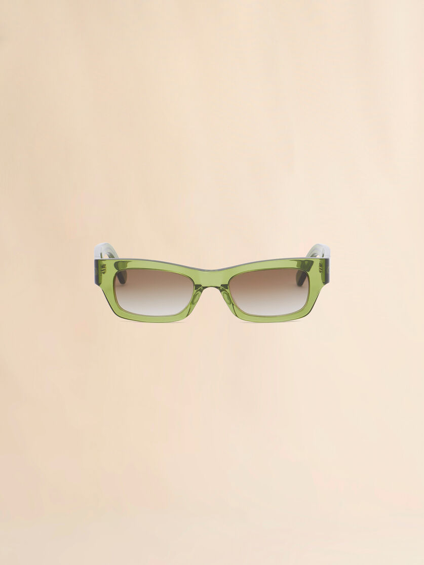 stutterheim x marni Clear green Haicli sunglasses