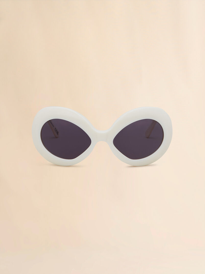 stutterheim x marni Cream Lake of Fire sunglasses