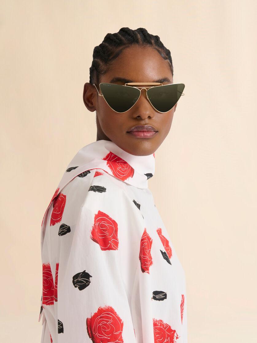 Stutterheim X Marni Gold Hypta Sunglasses