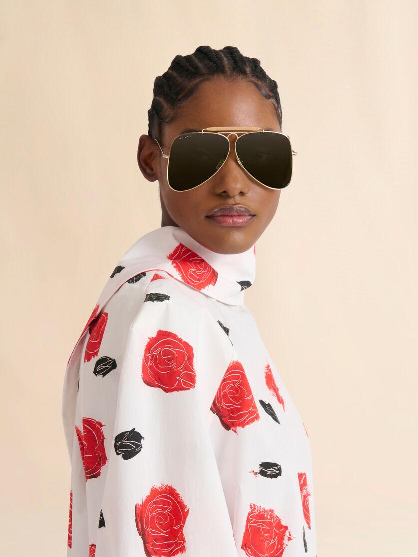 Stutterheim X Marni Gold Zalruha Sunglasses