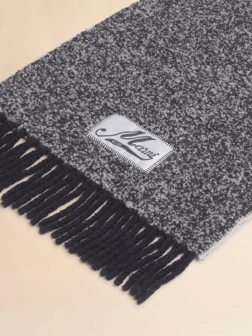 Stutterheim X Marni Gray Bouclé Alpaca Scarf