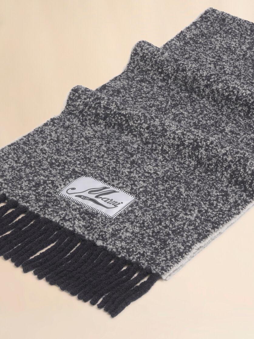 Stutterheim X Marni Gray Bouclé Alpaca Scarf