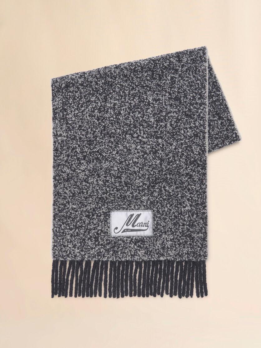 stutterheim x marni Gray bouclé alpaca scarf