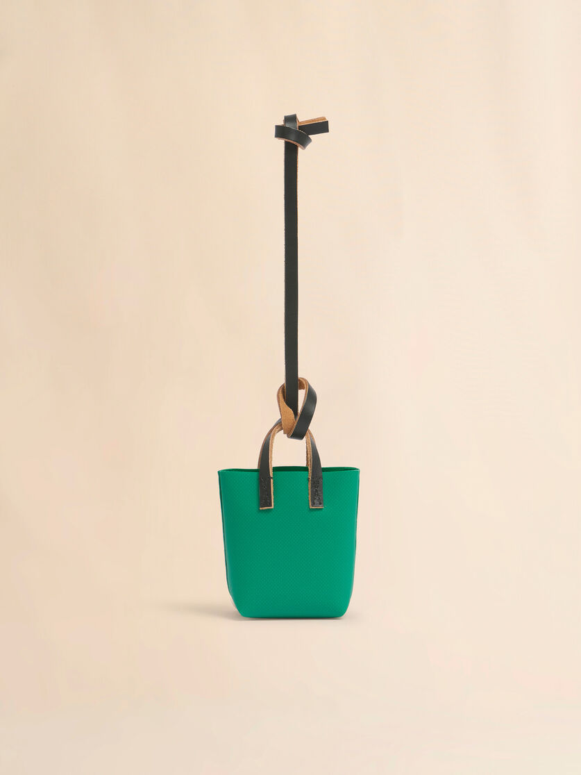 Stutterheim X Marni Green Micro Tote Bag Charm